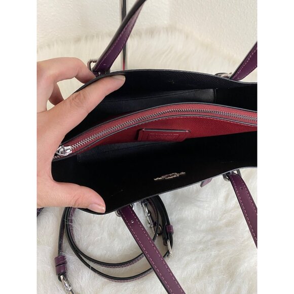 Coach Mollie Tote Bag 25 Canvas Country Floral Print & Matching Wallet Leather - Picture 10 of 16